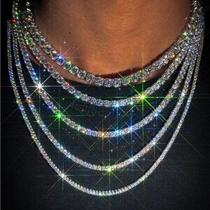 Moissanite Tennis Chain 4mm 925